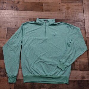 Turtleson quarter zip pullover sweater men's extra large heather teal